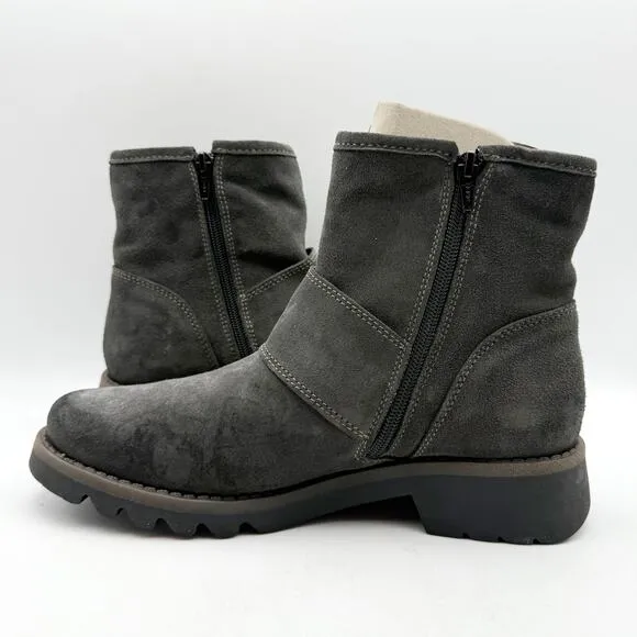 FLY LONDON Womens RILY991FLY Boots EU 40 US 9-9.5 Dark Gray Suede NIB