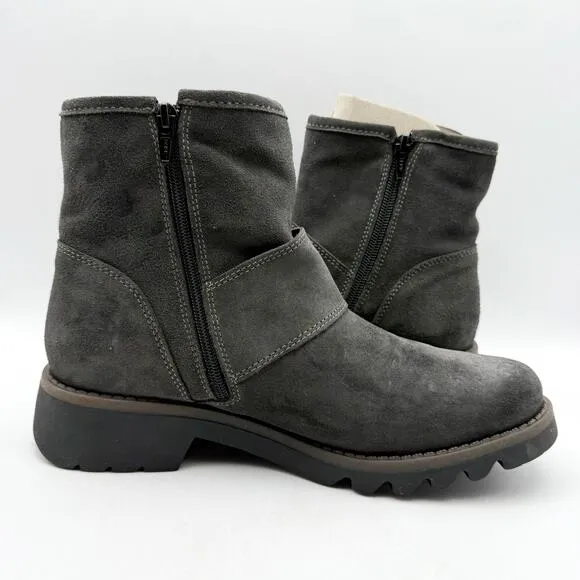FLY LONDON Womens RILY991FLY Boots EU 40 US 9-9.5 Dark Gray Suede NIB