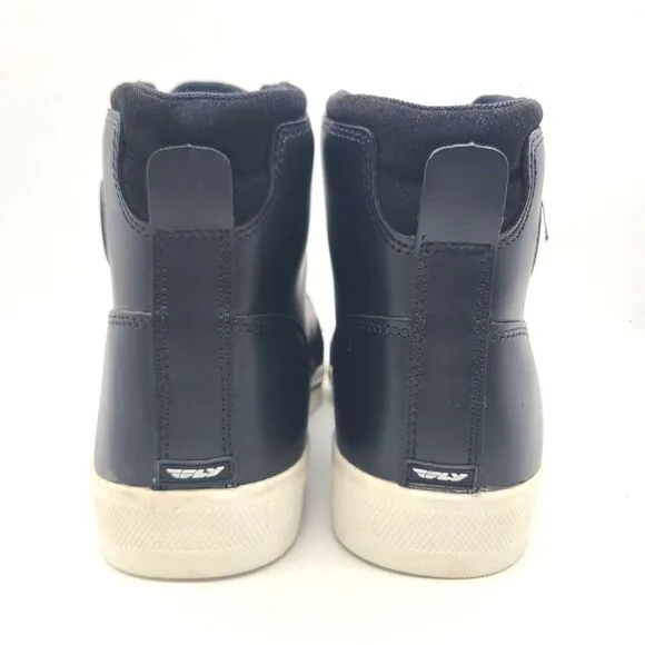 FLY Racing M16 Shoes Men's 12 Waterproof Leather Motorcycle Riding Black NEW
