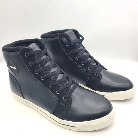 FLY Racing M16 Shoes Men's 12 Waterproof Leather Motorcycle Riding Black NEW