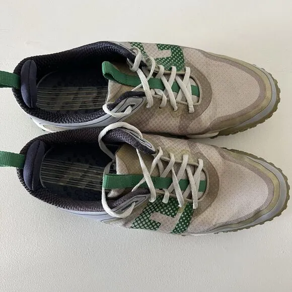 Footjoy Freestyle Golf Shoes Mens 9.5 Gray/Green 57331 Lace Up Spike Waterproof