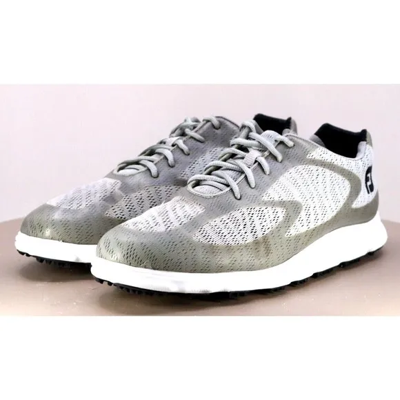 FootJoy Superlites XP Men's Waterproof Spikeless Golf Shoes Size 9 Gray 58025
