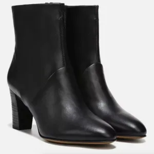 FRANCO SARTO Pia Womens Leather Zipper Ankle Boots