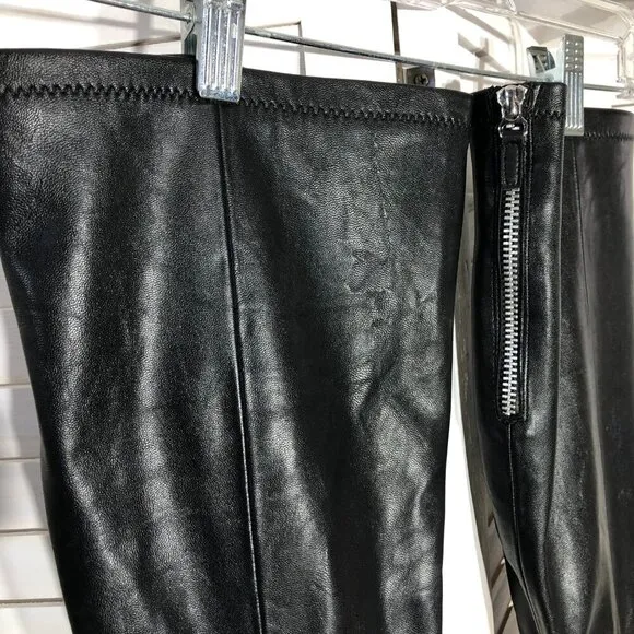 Franco Sarto The Artise collection over the knee boots black leather studded 9.5