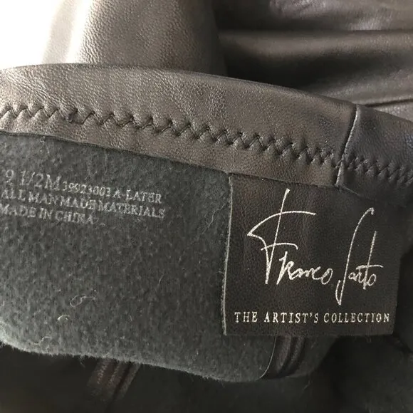 Franco Sarto The Artise collection over the knee boots black leather studded 9.5