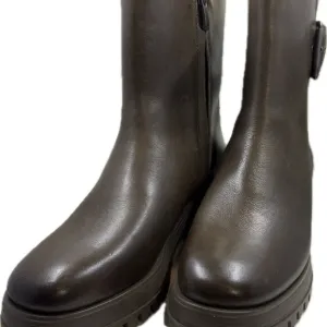 Franco Sarto Womens Jersey Leather Ankle Boots Size 7 Brown NWT without box