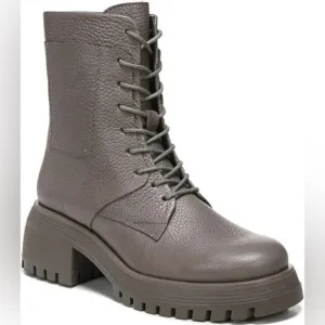 Franco Sarto Womens Jetson Leather Lugged Sole Ankle Boots