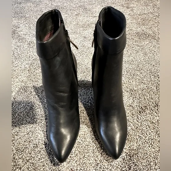 Franco Sarto Womens KEILAH Leather Heels Ankle Boots - Size 6.5 - New In Box