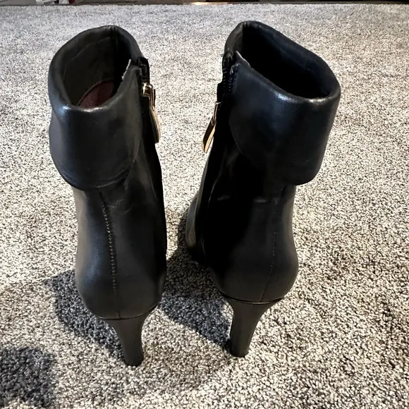Franco Sarto Womens KEILAH Leather Heels Ankle Boots - Size 6.5 - New In Box