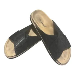 Free People Black Slide Sandals Size 8