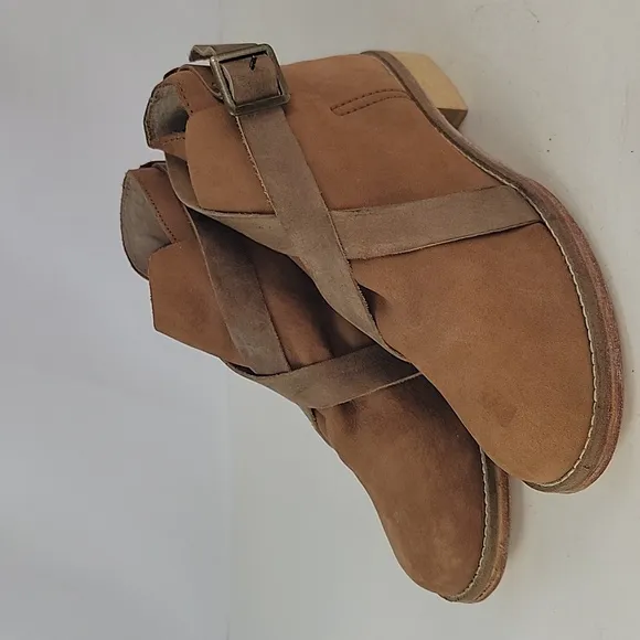 Free People Las Palmas Distressed Leather Women's Ankle Boots