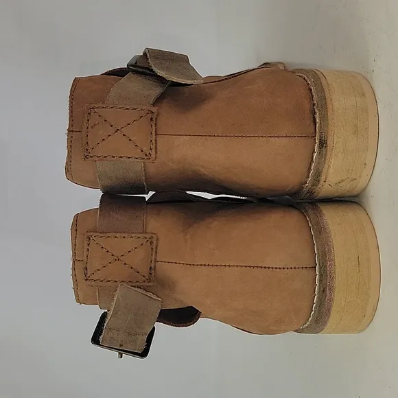 Free People Las Palmas Distressed Leather Women's Ankle Boots