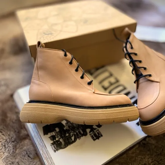 Free People Mara Lace-Up Boots