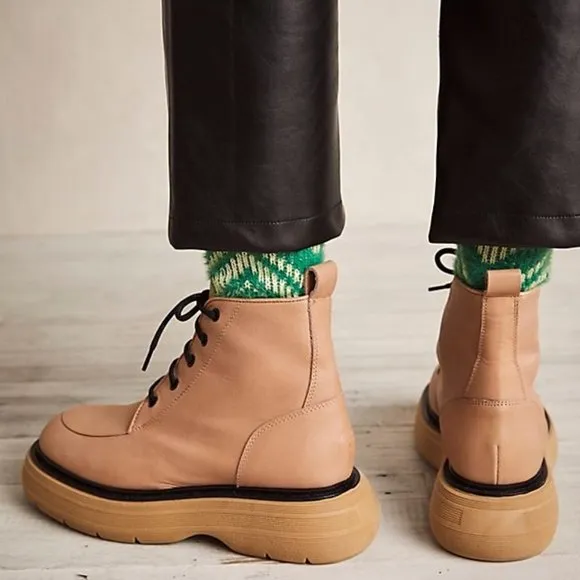 Free People Mara Lace-Up Boots