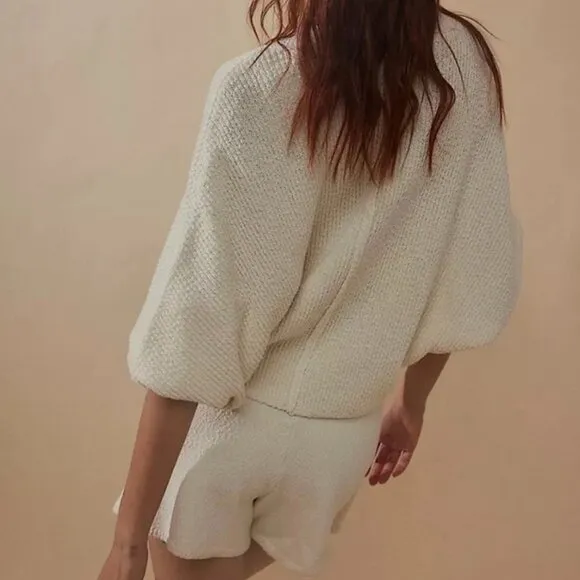 Free People Primavera Skort Sweater Set in Ivory Medium NWT