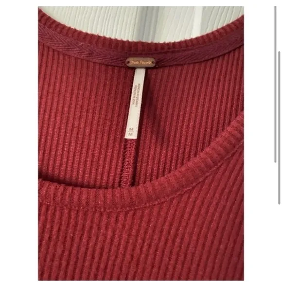 FREE PEOPLE Red T Shirt Dress