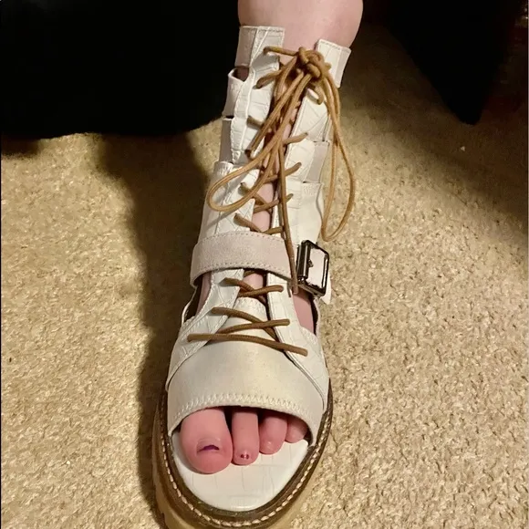 FREE PEOPLE SHANDY STYLE MANDI LACE UPS •NEW•