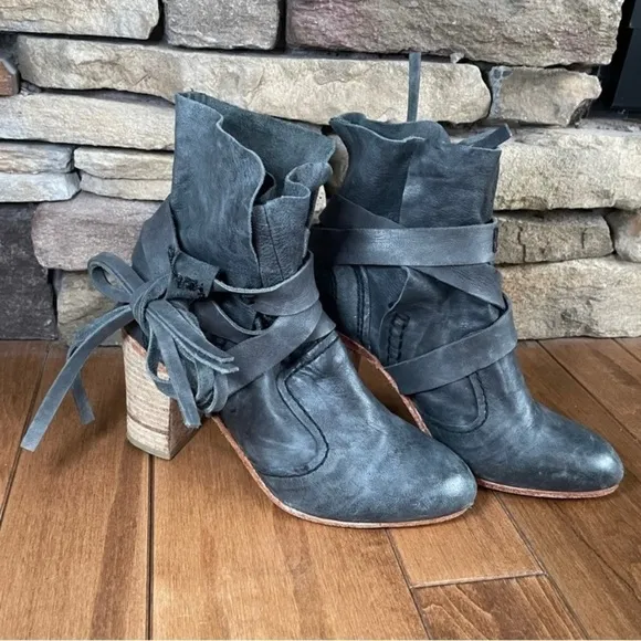 Free People Steven Wonders Heeled Ankle Boots