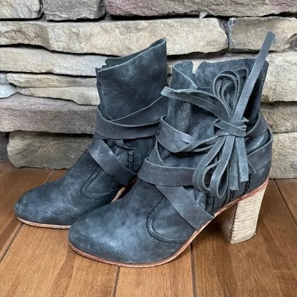 Free People Steven Wonders Heeled Ankle Boots
