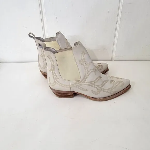 Free People Wayward Western Ankle Boots Women's 8 1/2