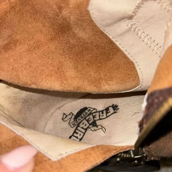 Freebird by Steven Brock Brown Suede Over The Knee Tall BOHO Western Boots