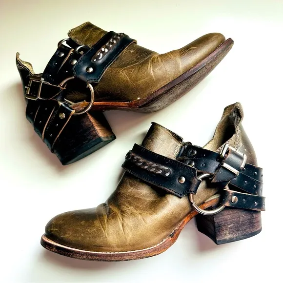 Freebird by Steven COLTON Ankle Brown Leather Boots