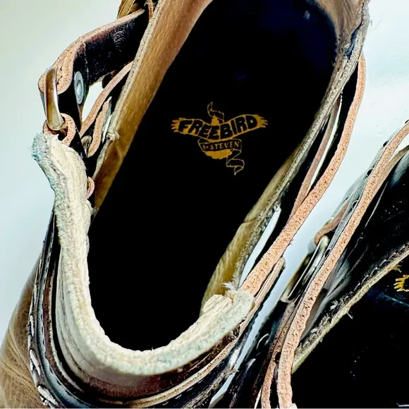 Freebird by Steven COLTON Ankle Brown Leather Boots