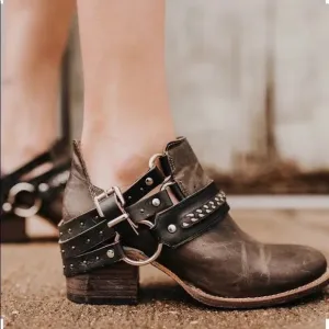 Freebird by Steven COLTON Ankle Brown Leather Boots