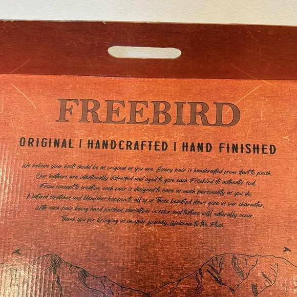Freebird Rodondo Whiskey, handmade, Brown Leather Women's Boots, brand new
