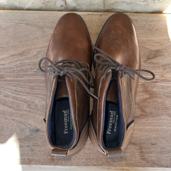 Freeman 1921 Brent Chukka Brown Mens Boots Size 9W