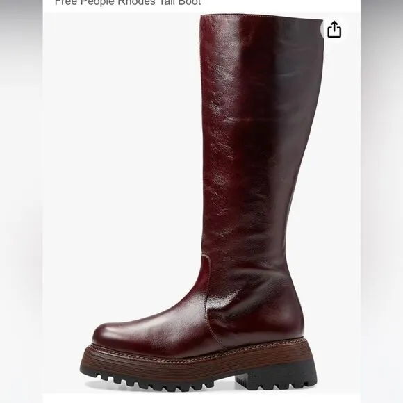 Free People Rhode Tall Platform Boots size 9.5