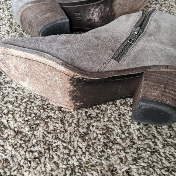 Frye Alton Chelsea gray suede boots 6.5M