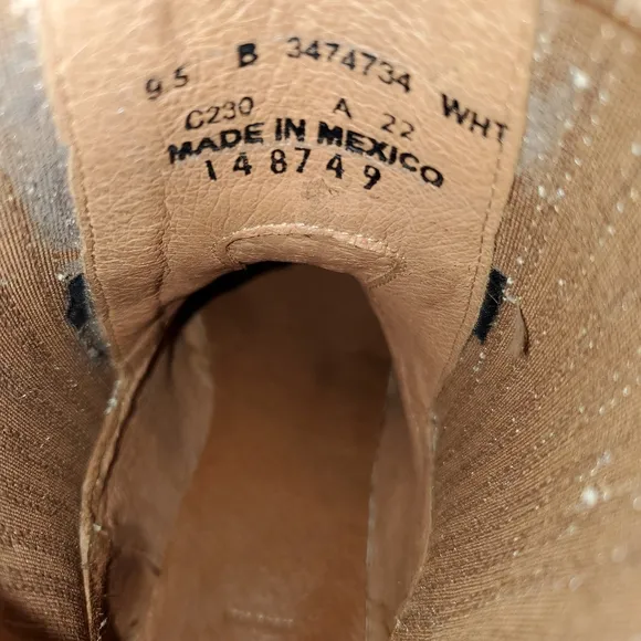 Frye Beige Leather Ankle Boots