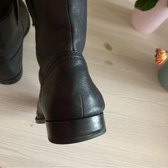 Frye Black Leather Boots size 7.5