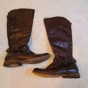 Frye Brown Cognac Leather Phillip Riding Boots 8 B