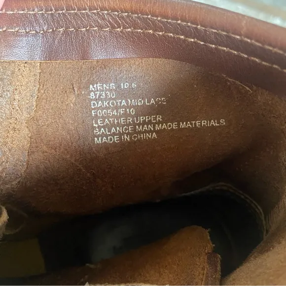 Frye Dakota Mid Lace Up Boots Chukka Suede Leather Tan Ankle Boots: 10.5