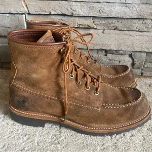 Frye Dakota Mid Lace Up Boots Chukka Suede Leather Tan Ankle Boots: 10.5