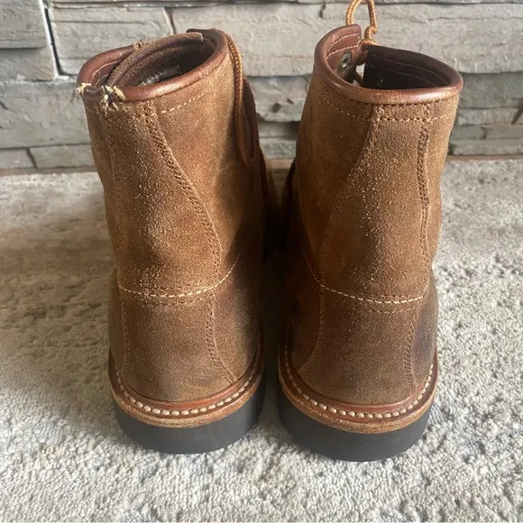 Frye Dakota Mid Lace Up Boots Chukka Suede Leather Tan Ankle Boots: 10.5