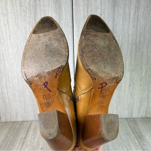 Frye Jennifer Ankle Boots Brown Leather Ankle Bootie Shootie Womens Size 8