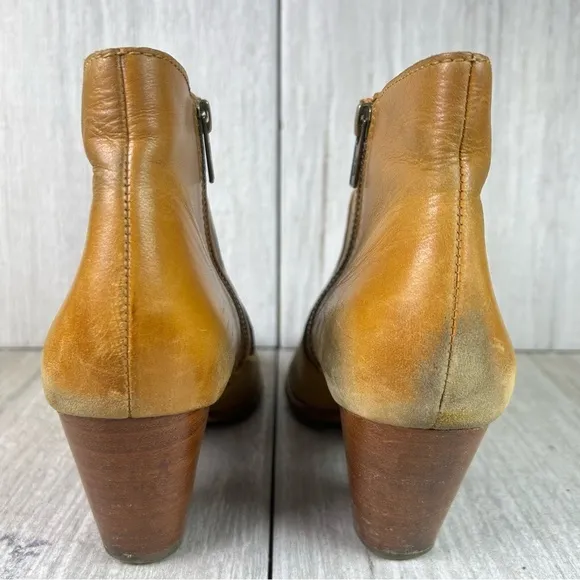 Frye Jennifer Ankle Boots Brown Leather Ankle Bootie Shootie Womens Size 8