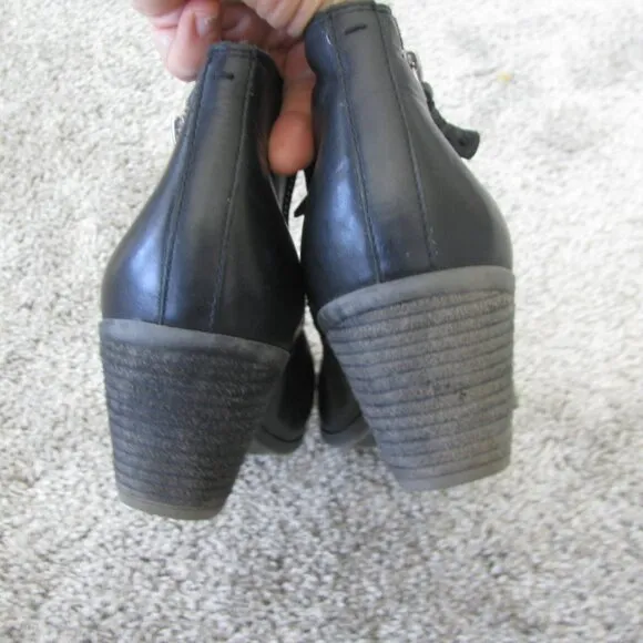 Frye Judith black leather ankle boots 8.5