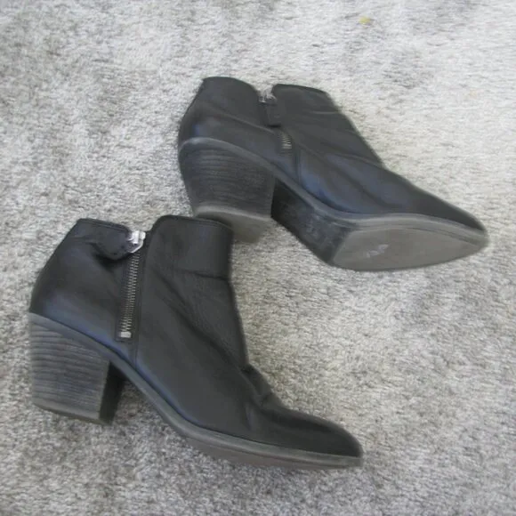 Frye Judith black leather ankle boots 8.5