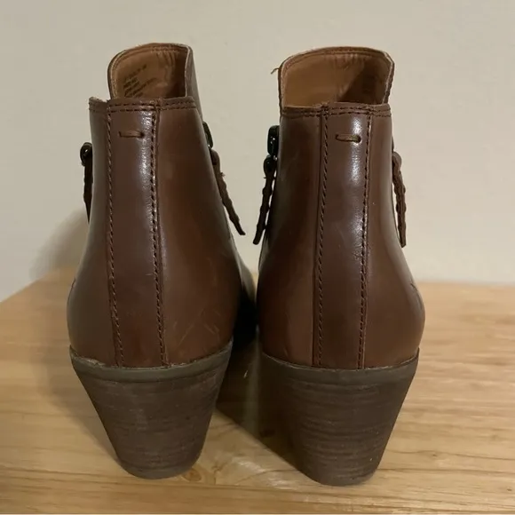 Frye Judith Double Zip Leather Booties Size 10 M