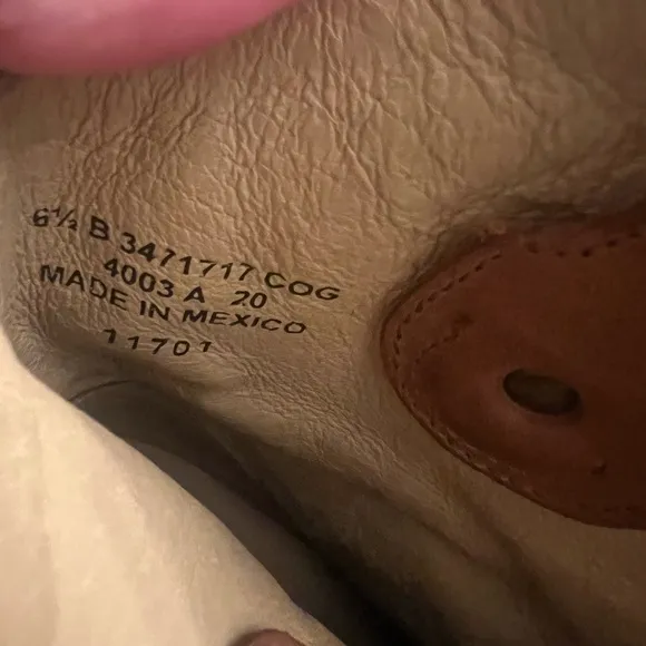 FRYE Tan Leather Ankle Boots
