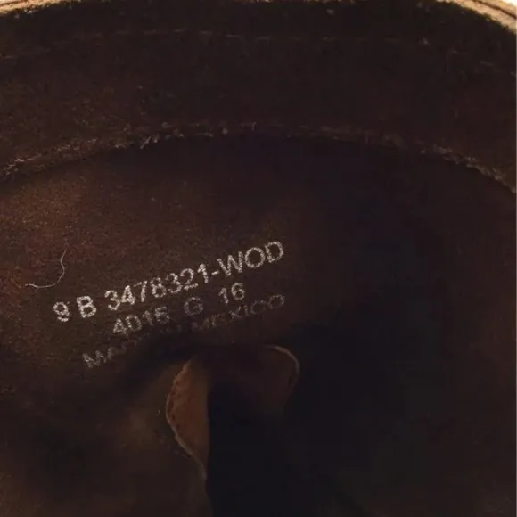 Frye Women's sz 9 Cara Short Brown Round Toe Pull On Ankle Boots 3478321-WOD …