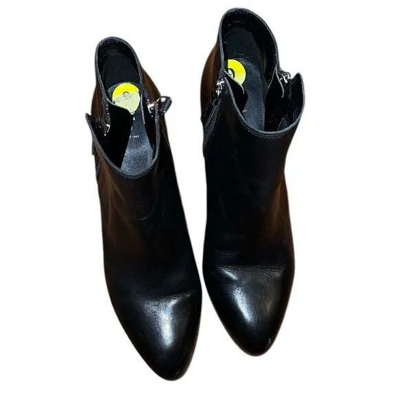 Frye Black Leather Ankle Boots Size 9