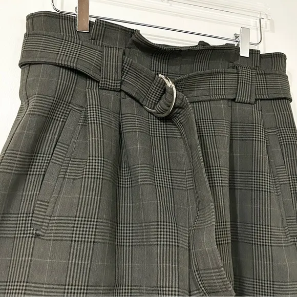GANNI Checked Suiting Shorts in Kalamata Plaid 8 10