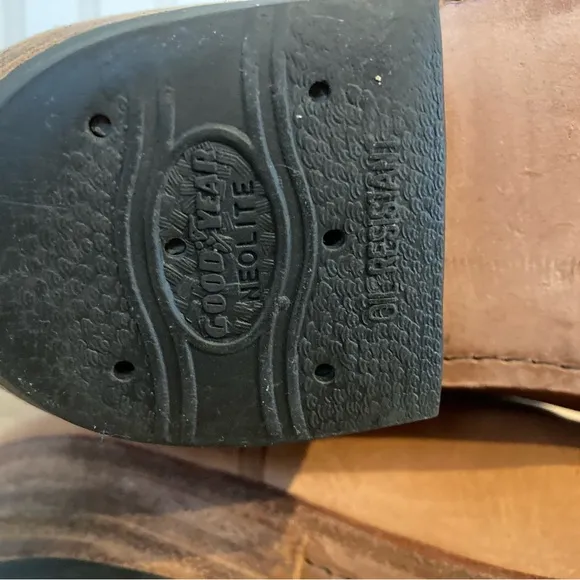 Genuine Leather Light Brown Cowboy Western Boots Size 7