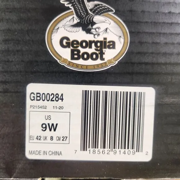 Georgia Boot GB00284 6&quot; Rumbler Mens 9 Wide Brown Waterproof Comp Toe Work Boots