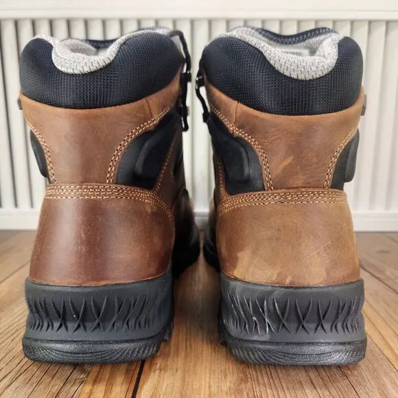 Georgia Boot GB00284 6&quot; Rumbler Mens 9 Wide Brown Waterproof Comp Toe Work Boots